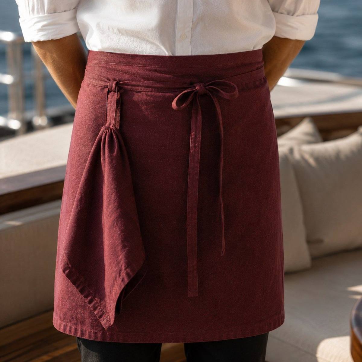 The cross-wrap apron in service