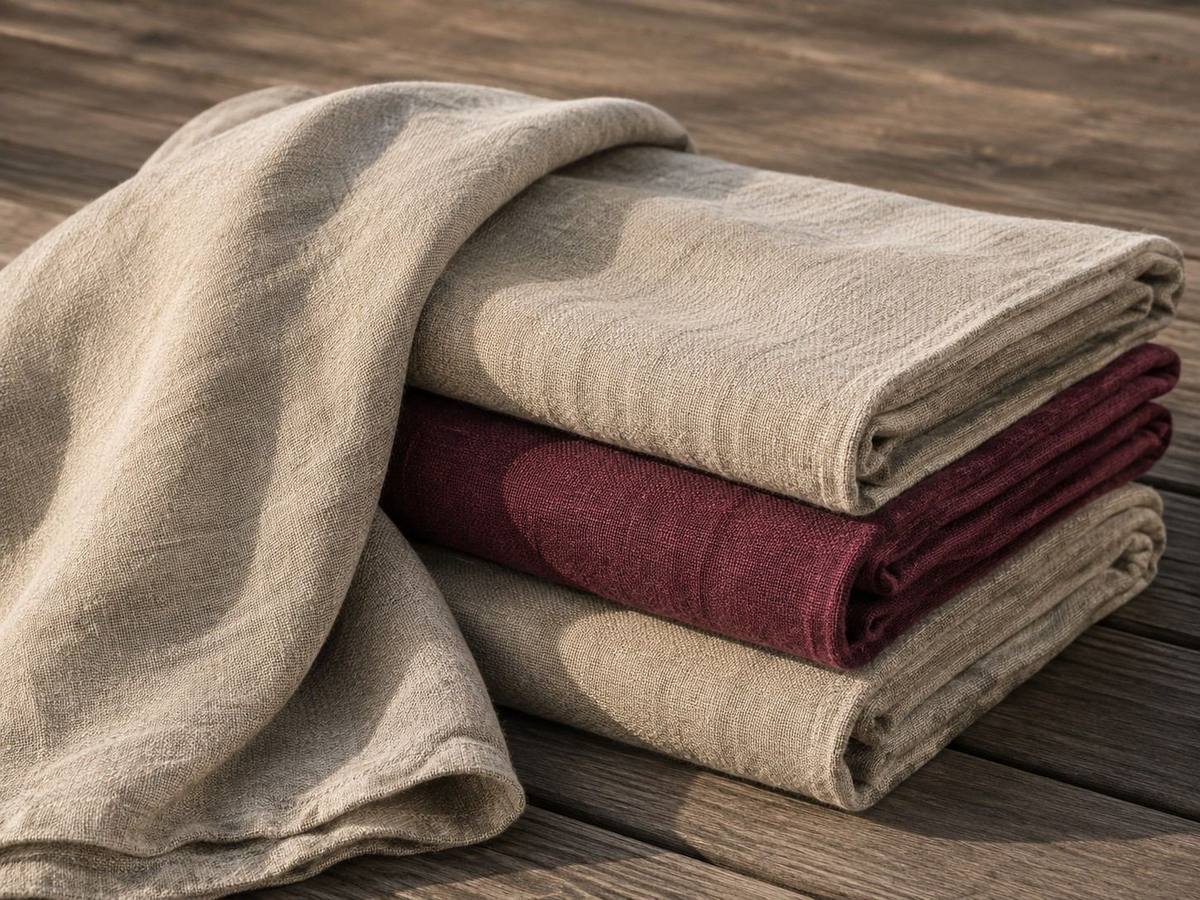 Natural washed linen